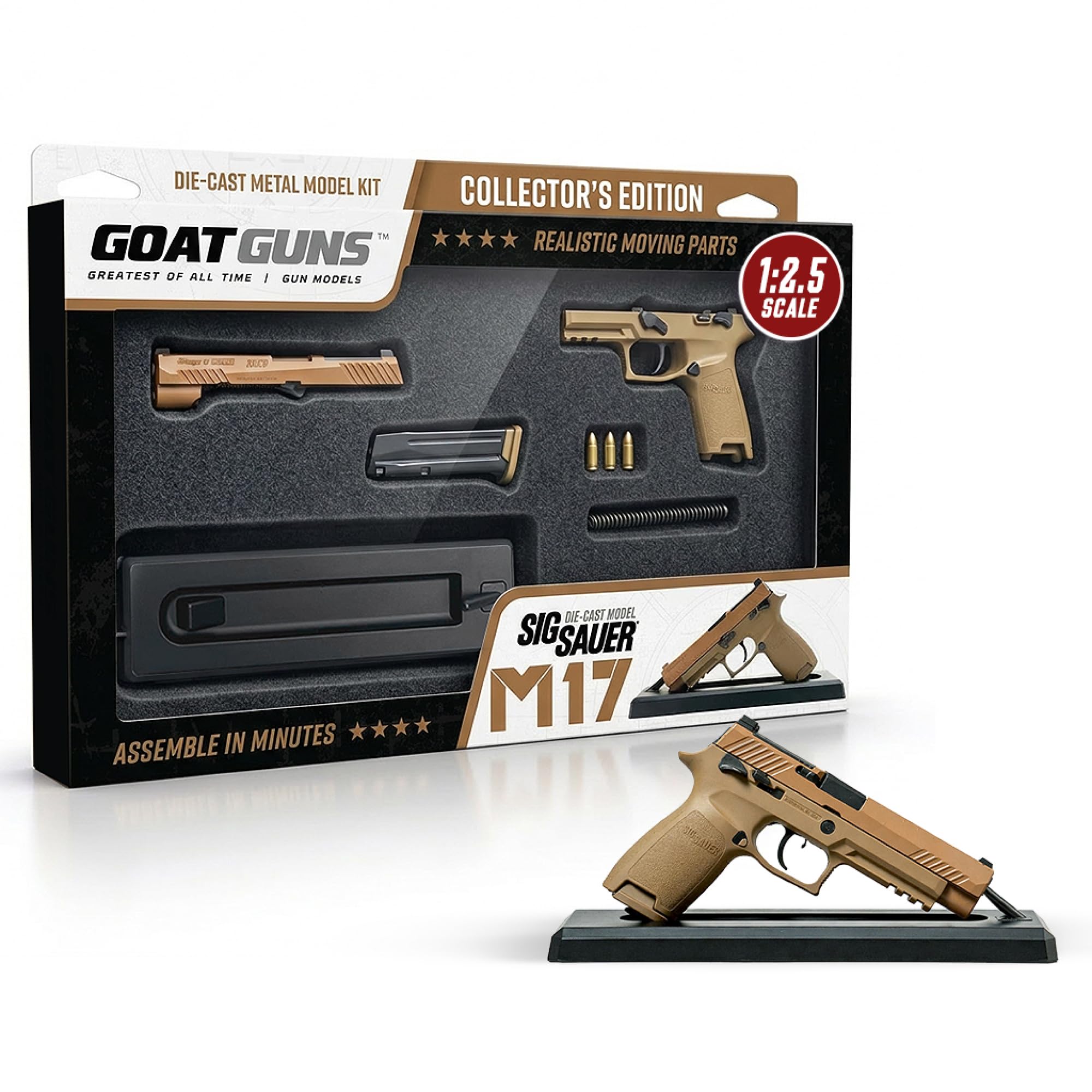 【3日まで限定】MGC製グロック17とACE POINTⅢスコープカスタムモデル Amazon.co.jp: GOAT GUNS SIG SAUER M17 モデル タン | 1:2.5スケール